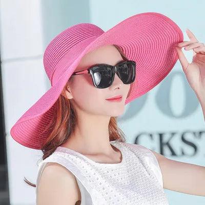 Straw Hat With Bow In Many Colors Uv Protection - AdDRESSingMe