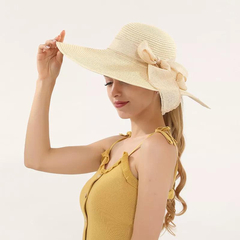 Beach Straw Hats For Women Wide Brim - AdDRESSingMe