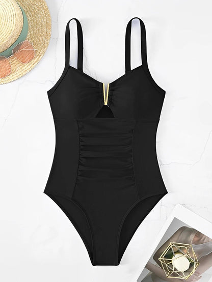Cut Out Front Swimsuit - AdDRESSingMe