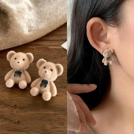 Vintage Bears Stud Earrings - AdDRESSingMe