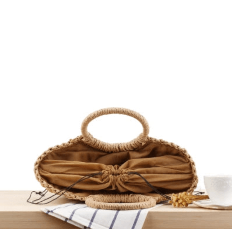 Multicolor Semicircle Hollowed-out Hand-woven Bag - AdDRESSingMe