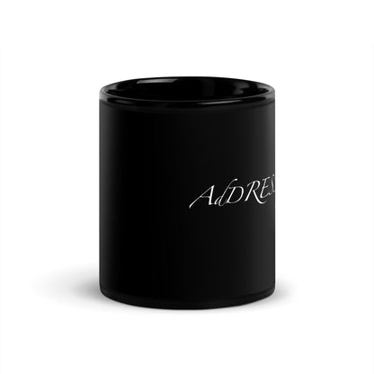 AdDRESSingMe Black Glossy Mug - AdDRESSingMe